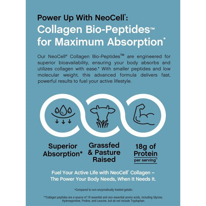 NeoCell Collagen Bio-Peptides Protein Powder | 20oz