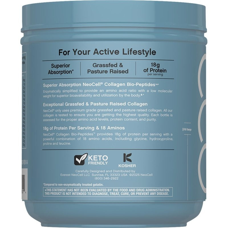 NeoCell Collagen Bio-Peptides Protein Powder | 20oz